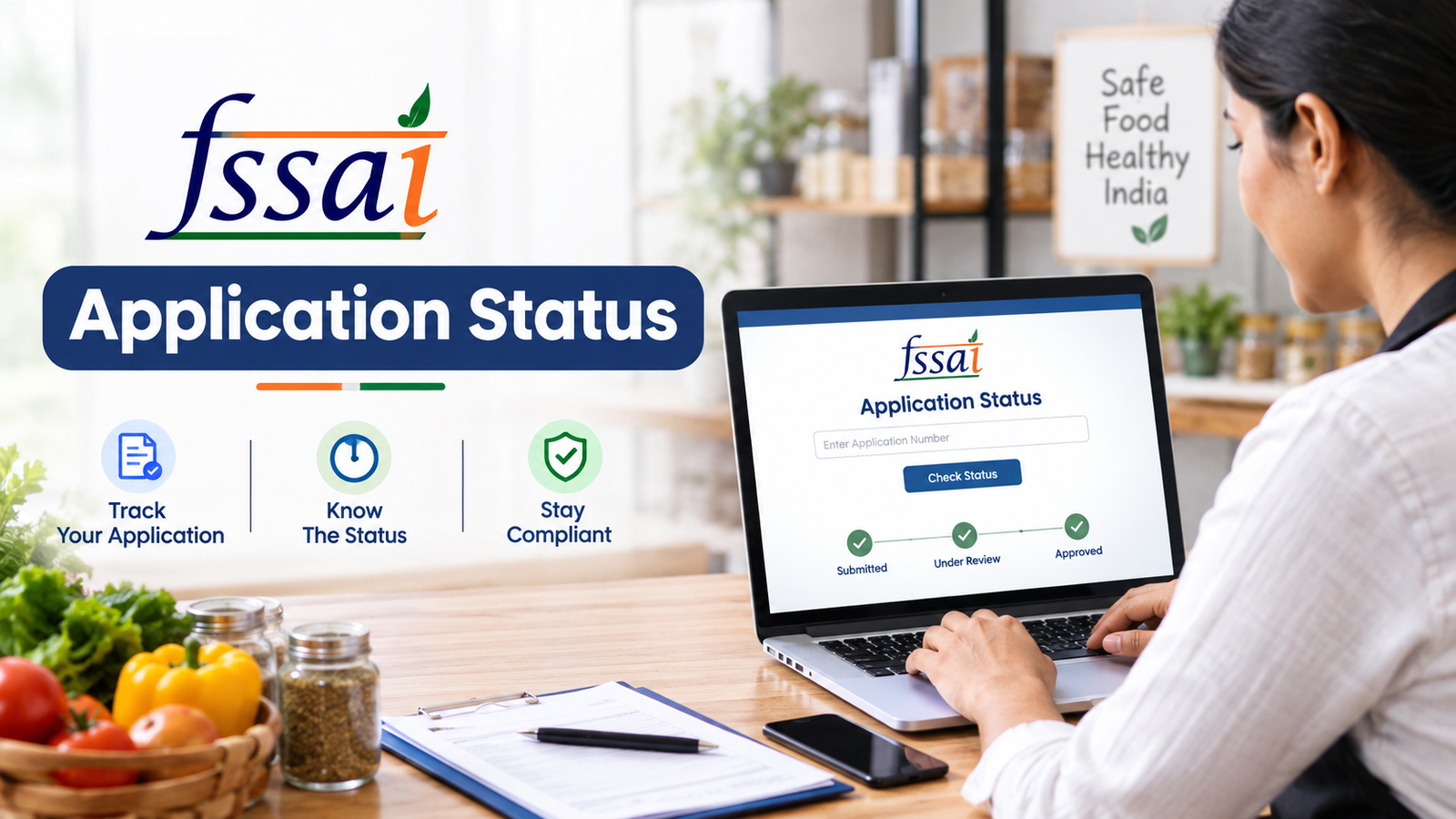 FSSAI Application Status | Food License Status Check Online