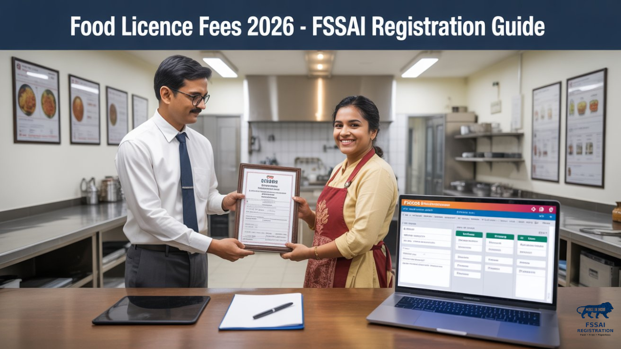 Food Licence Fees 2026 | FSSAI Registration | License Cost & Apply Online