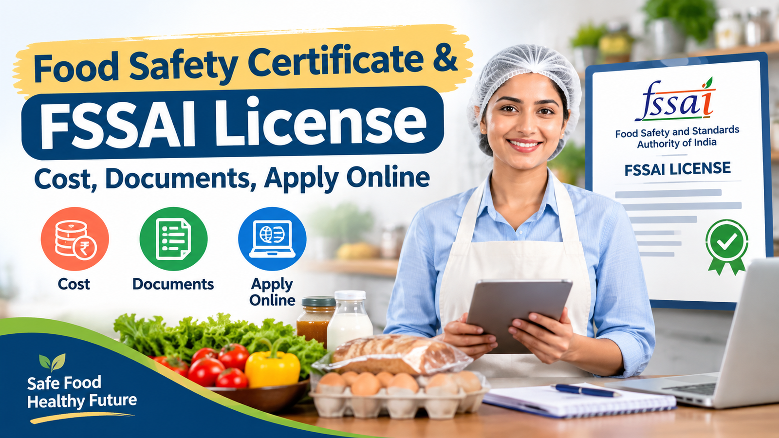 Food Safety Certificate & FSSAI License: Cost, Documents, Apply Online