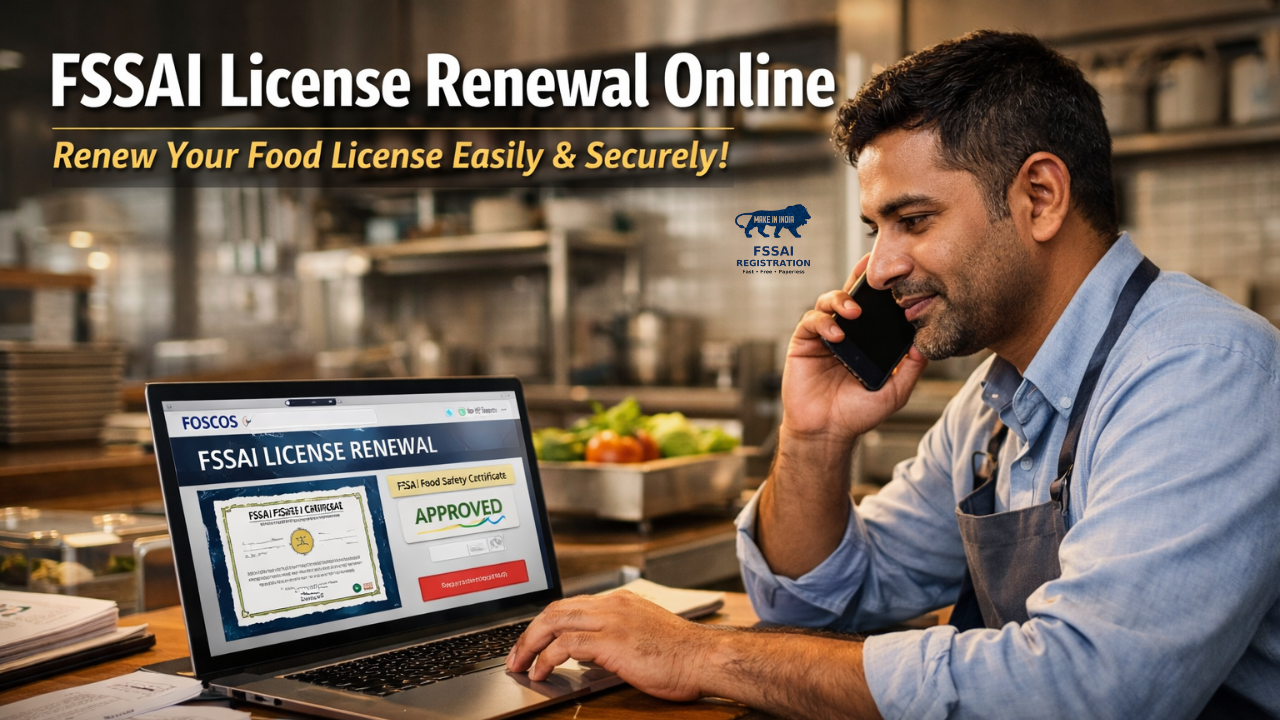 Food License Renewal Online | FSSAI License Renewal Fees  | Registration Process हिंदी में