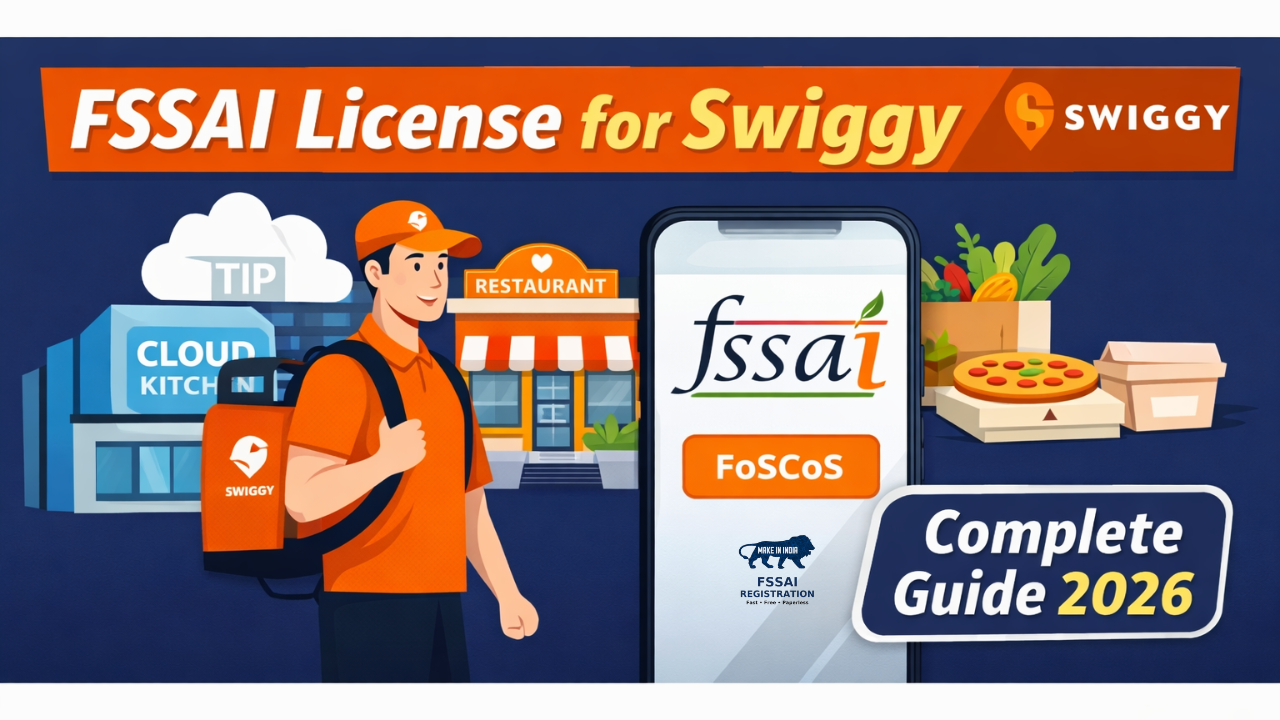 FSSAI License for Swiggy | FSSAI Registration Online | Swiggy Partner Food Licence Guide